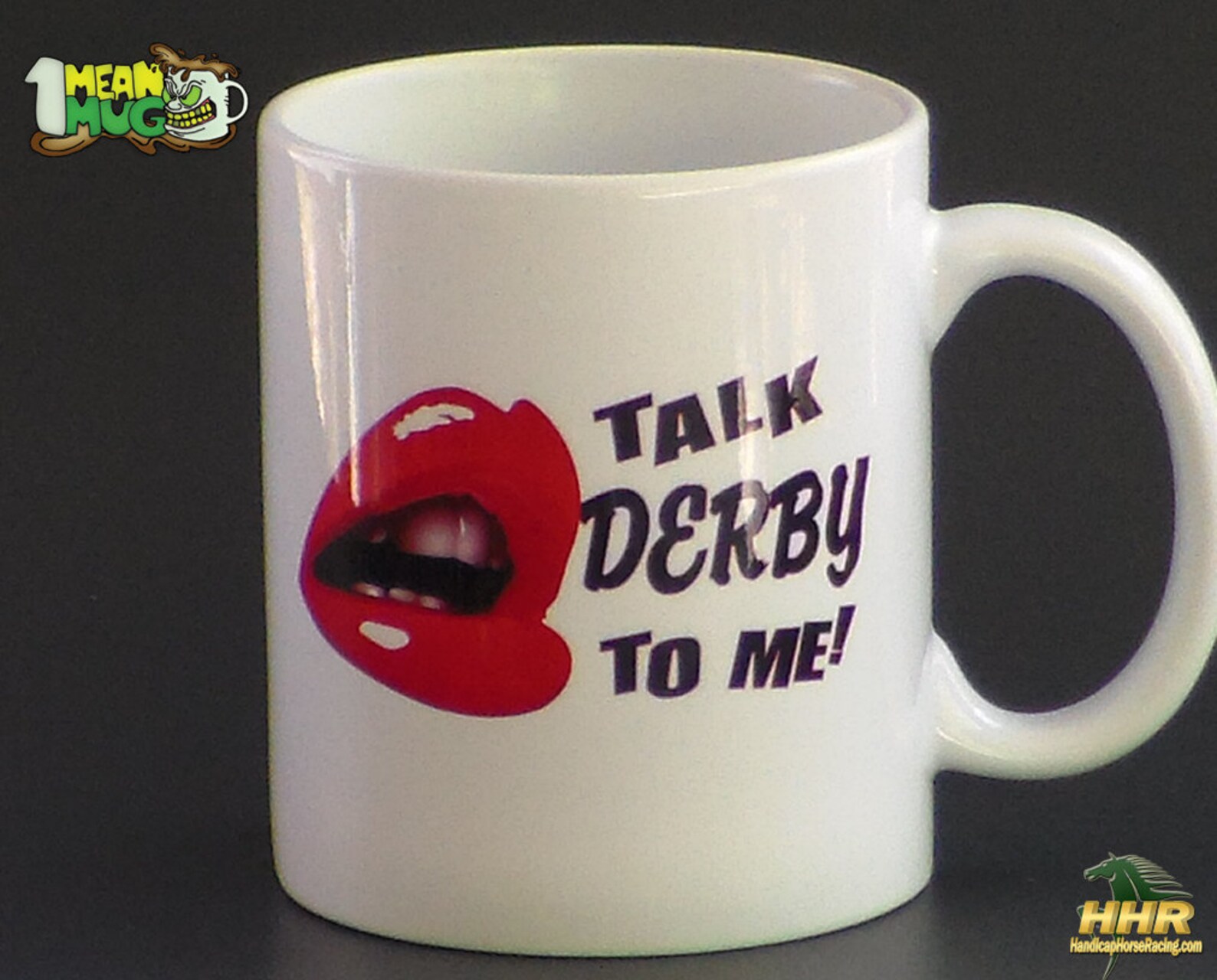 Horse Racing Coffee Mug Talk Derby to Me With Hot Lips Kentucky Derby