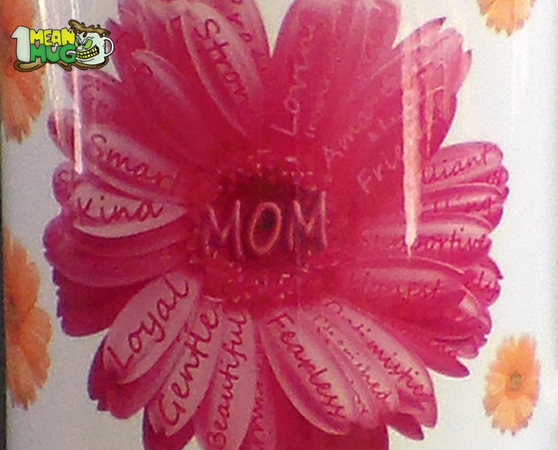 Mother's Day Gerbera Daisies Coffee Mug Pink & Yellow Gerbera Daisies