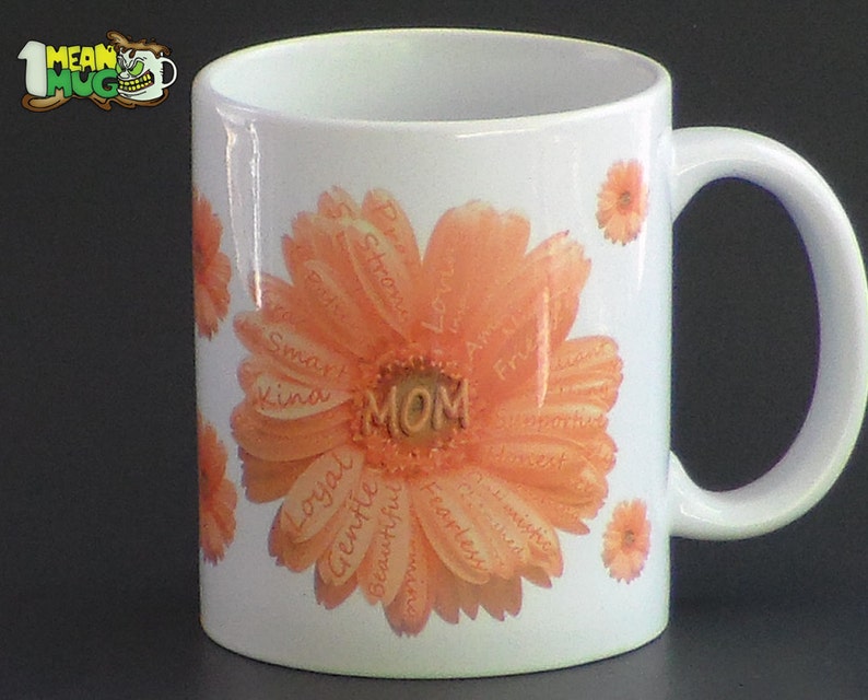 Mother's Day Gerbera Daisies Coffee Mug Yellow Gerbera Etsy