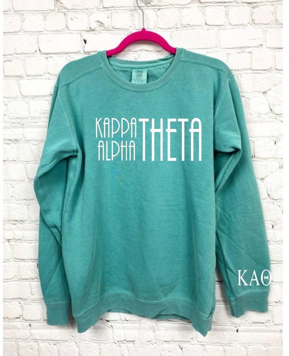 Kappa Alpha Theta Comfort Colors Crewneck Sweatshirt Etsy