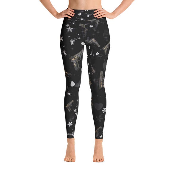 Fitness Workout Yoga Pants Joggers Black OM Leggings Capri Yoga Pants Sport Stretch Leggings