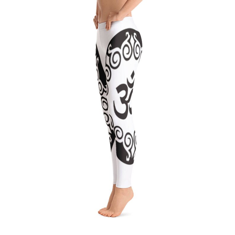 Awesome OM Print Leggings Capri Yoga Pants Sport Stretch Leggings Fitness Workout Yoga Pants JoggersHigh Waist Yoga ShortsYoga Shorts