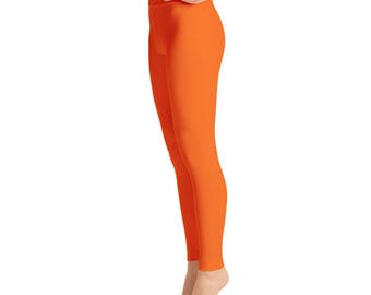 orange yoga pants