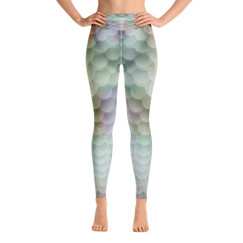 fish scale yoga pants