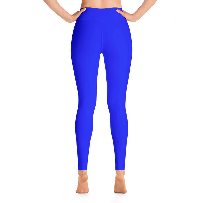 Royal Blue Yoga Leggings Leggings Capri Yoga Pants Sport | Etsy