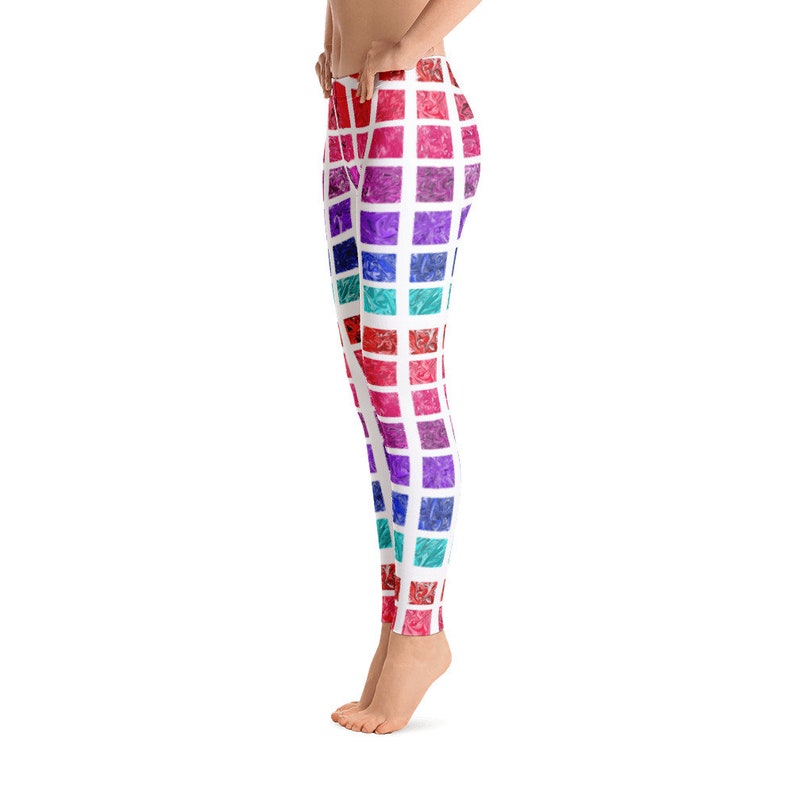 Multicolor Watercolor Shade Leggings watercolor pattern Etsy
