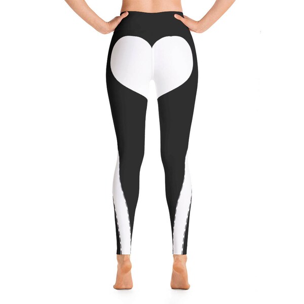 PINNED HEART YOGA LEGGINGS