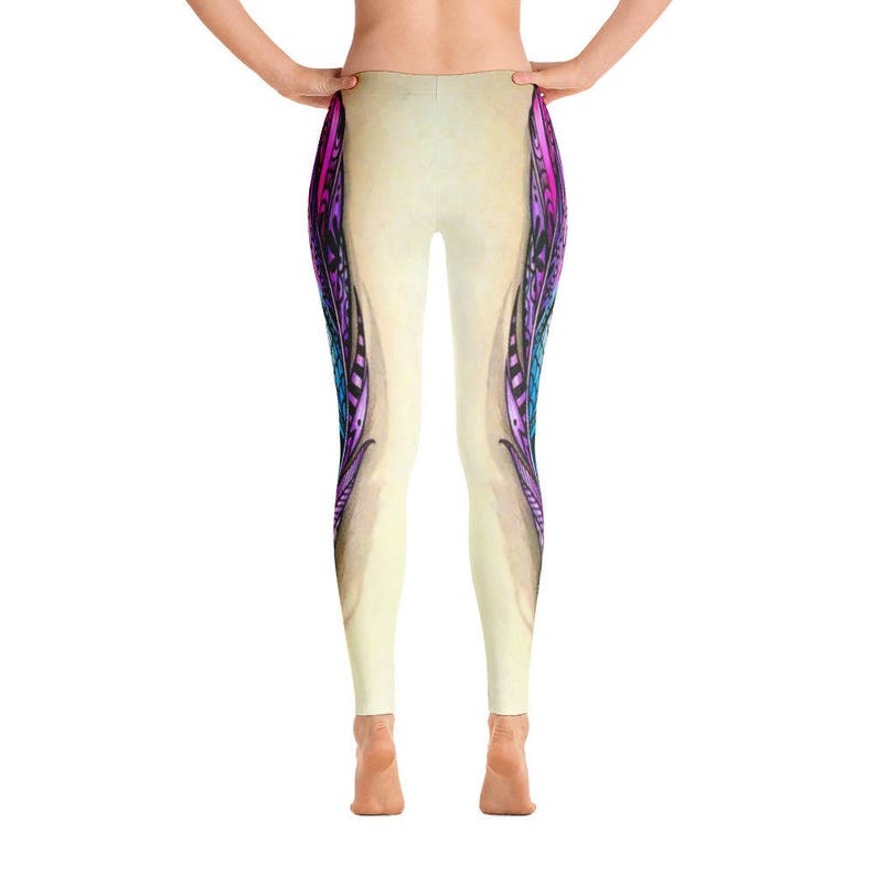 Fitness Workout Yoga Pants JoggersHigh Waist Yoga Shorts Sport Stretch Leggings Feather Cascade Jacquard Legging Capri Yoga Pants