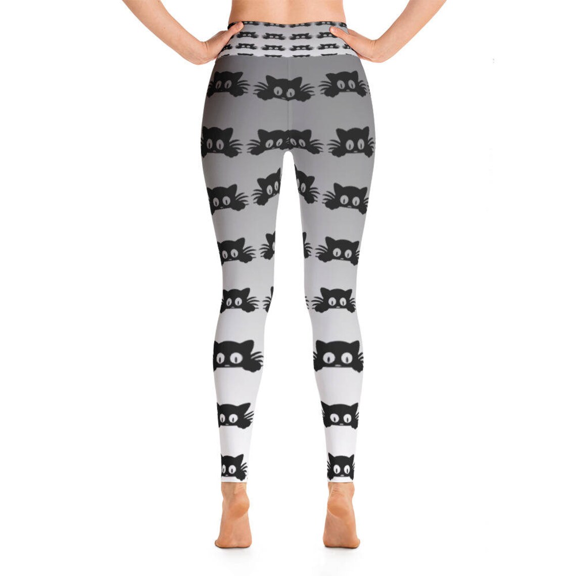 Cat Kitten Kitty Kat Yoga LeggingsCapri Yoga Pants Sport Etsy