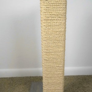 Couch Corner Cat Scratching Post, Stained Pine, Sisal Rope image 5