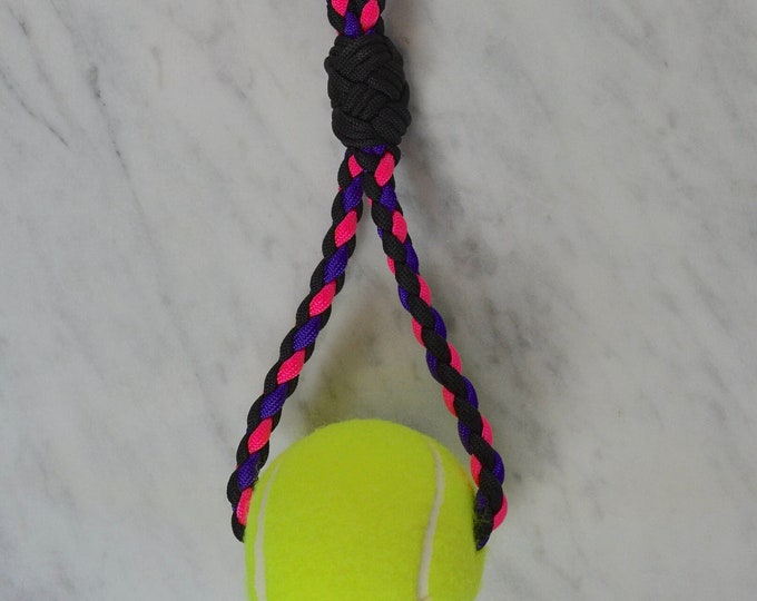 Paracord Dog Toy With Tennis Ball Etsy