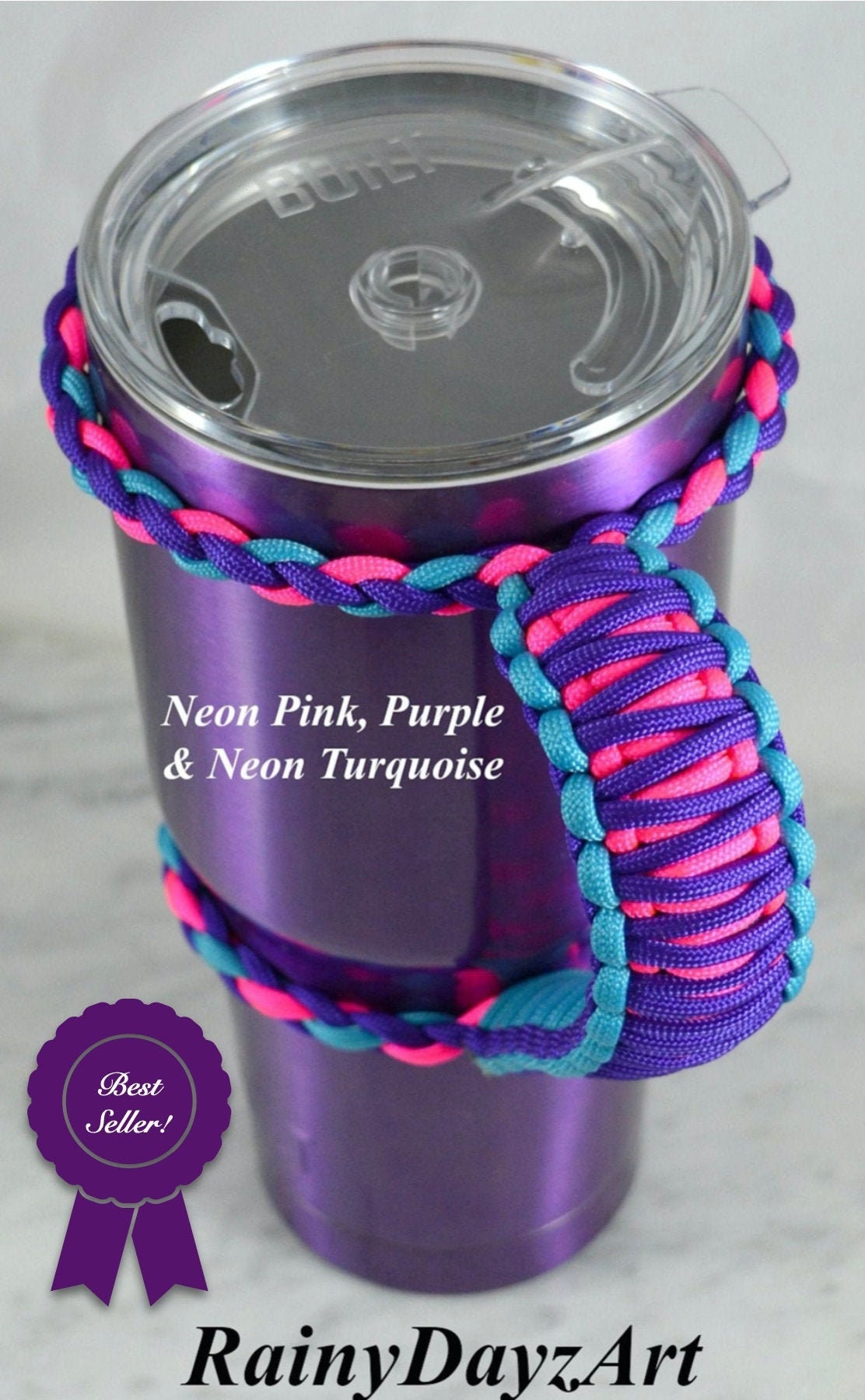 20, 26oz Yeti See Last Picture 30 Oz Tumbler Handle Paracord for 30 and 20 Oz  Cups, Metal Tumbler Handle yet Cup, Bright Colors 
