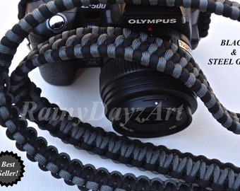 DSLR Camera Strap, Paracord Camera Strap, Photographer Gift, Canon Strap, Cross Body Camera Strap, Nikon Camera Straps, DSLR Accessories