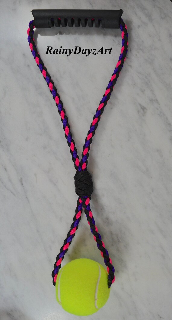Paracord Dog Toy With Tennis Ball Etsy