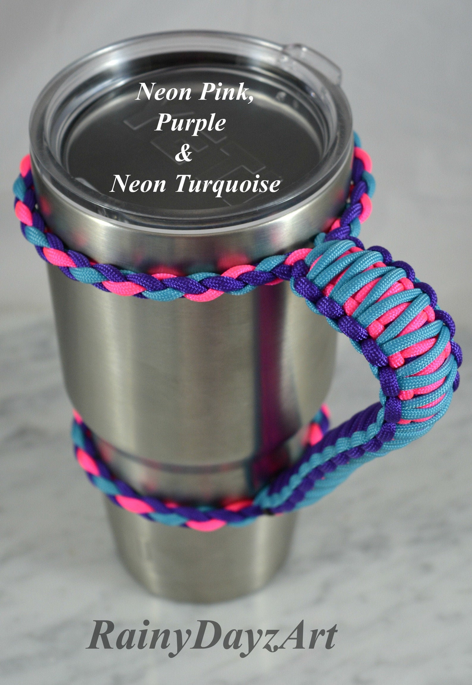 30 Oz. Tumbler Handle, Built Tumbler Cup Handle, YETI Paracord Handle