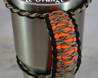 30 Oz. Yeti Tumbler Handle, Mossy Oak 30 Oz. Tumbler Handle, Ozark Tumbler Handle, Paracord Yeti Handle, Reversable, Unisex, Ready To Ship!