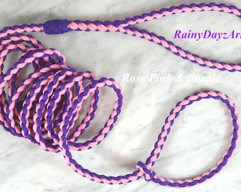 Non-Metal Paracord Slip Leash, TSA Approved Dog Travel Leash, Pet Parent Gift