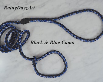 Non-Metal Paracord Slip Leash, Dog Lead, Travel Leash, Airport Leash, TSA Approved Lead, Paracord Dog Gear, Pet Parent Gift
