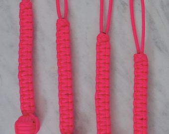 Set Of Four Paracord Dog Retrieval Aids, Drawer Pulls, Solid Color Mobility Aids
