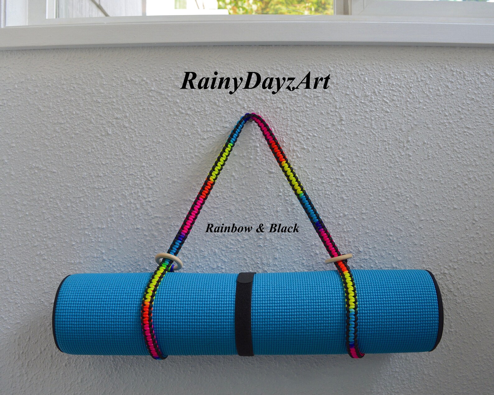 Yoga Mat Strap Paracord Yoga Mat Sling Bedroll Strap Etsy