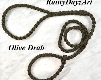 Non-Metal Paracord Dog Slip Leash, TSA Approved Metal-Free Airport Lead, Travel Leash