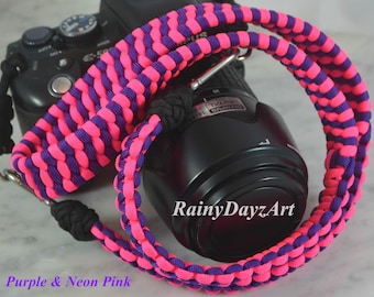 Handmade Paracord DSLR Camera Strap: Trilobite Bar Weave