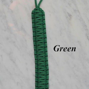 Dog Retrieval Tab, Green Paracord Dog Mobility Aid, Drawer/Refrigerator Door Pull
