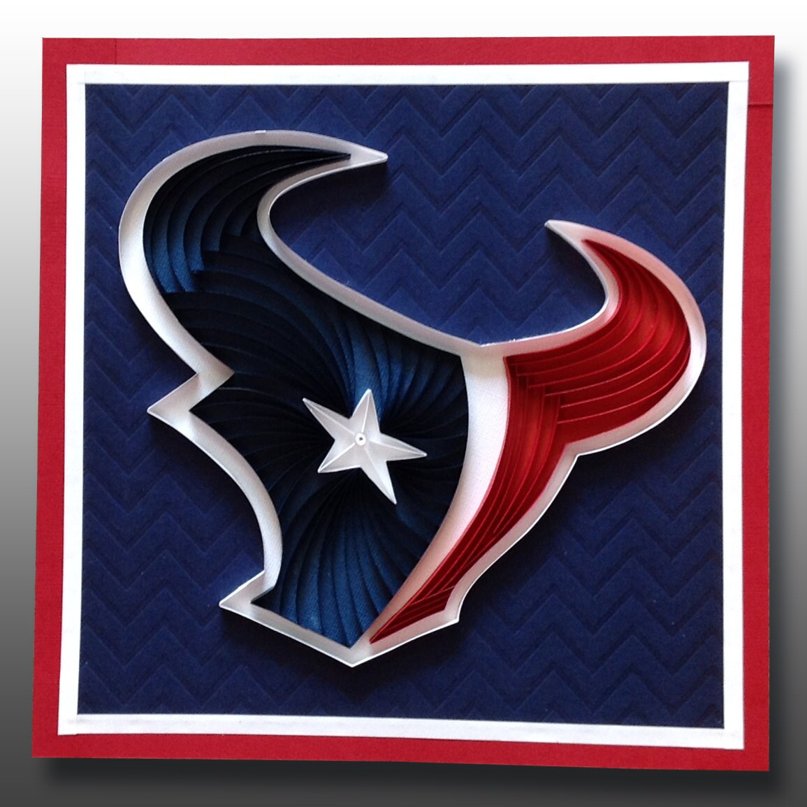 Houston Texans NFL Logo Art: Quilling Wall Decor Home Decor  Etsy