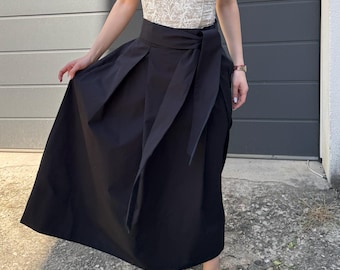 Made to Measure Taffeta Maxi Skirt, Handmade Formal Long Skirt/F5108