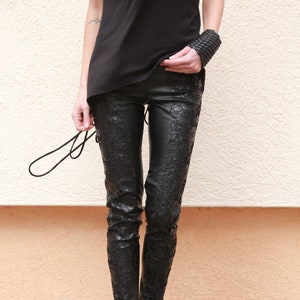 Petite leather pants Etsy Nederland