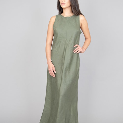 olive green casual dress Sampeel Womens Long Sleeve with Slit Knee Length Lightweight Crewneck Travel Dresses Outfits 2024 L : Clothing, Shoes & Jewelry 31 31.5 32 Fits true to size Olive Modal Waist Tie Dress