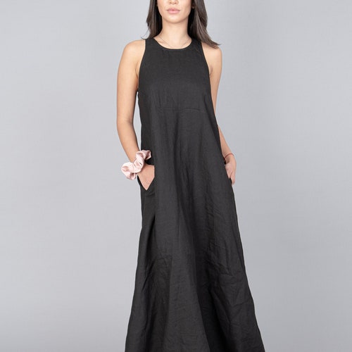 Black Kaftan/asymmetrical Tunic/maxi Black Dress/black Casual | Etsy