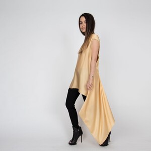 Loose Summer Tunic/Asymmetrical Tunic/Summer Flowy Top/Extravagant Tunic Top/Handmade Long Top/Asymmetrical Tunic/F2331