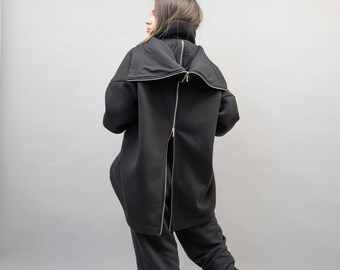 【SATIIIZ】Kien Bokashi Knit Hood Zip-up YEEL - Ribbed Knit Zip-up Hoodie | HBX - Globally Curated