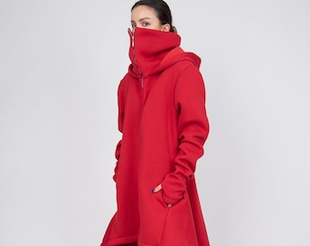 cowl neck peacoat