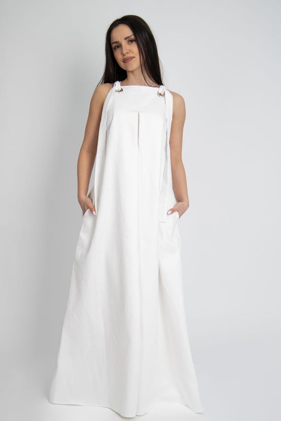 long white denim dress Buy Sosandar White Fit and Flare Denim Dress With Pockets from Next USA