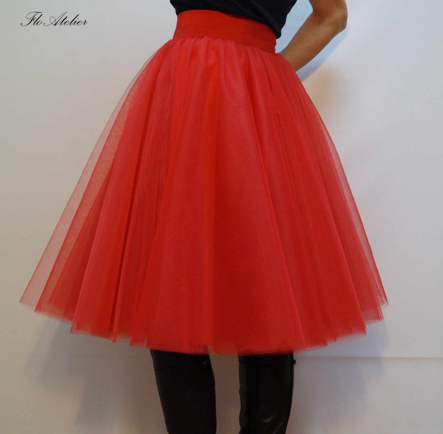 Women Tulle Skirt/Tutu Skirt/Princess Skirt/Red Skirt/Short Etsy