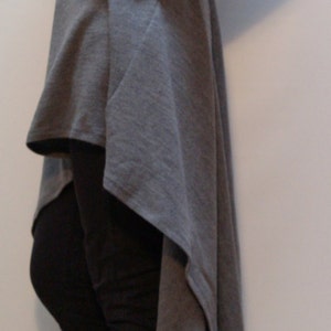 Grey Asymmetrical Sweater/cozy Sweater/ Sweater Dress/knit Dress/women ...