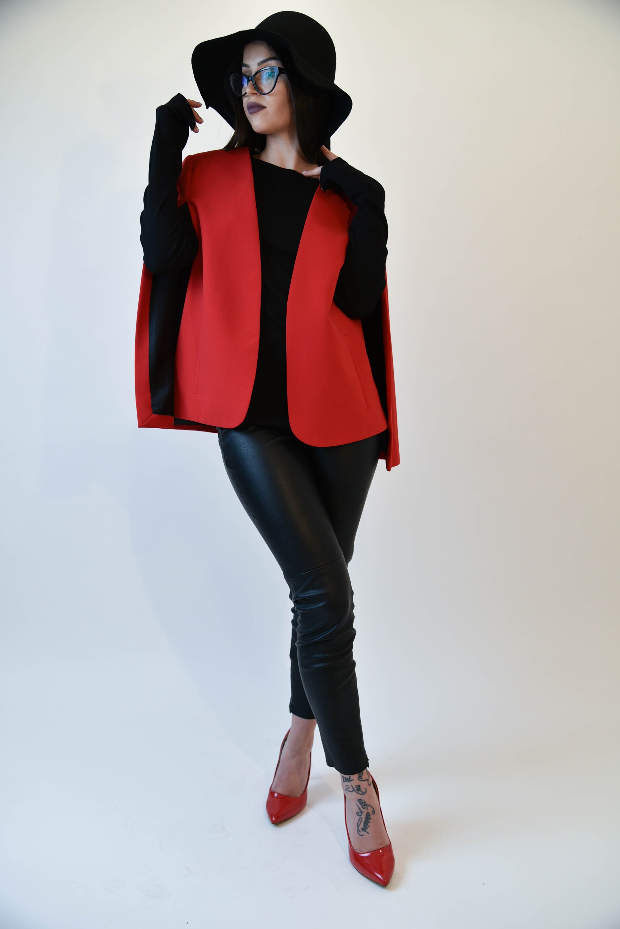 Red cape blazer Clearance