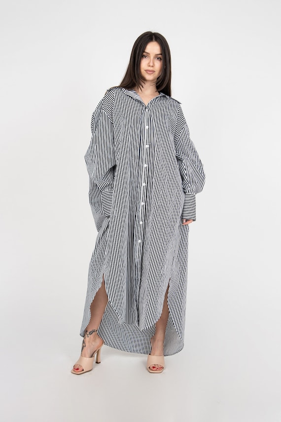 black white stripe tunic