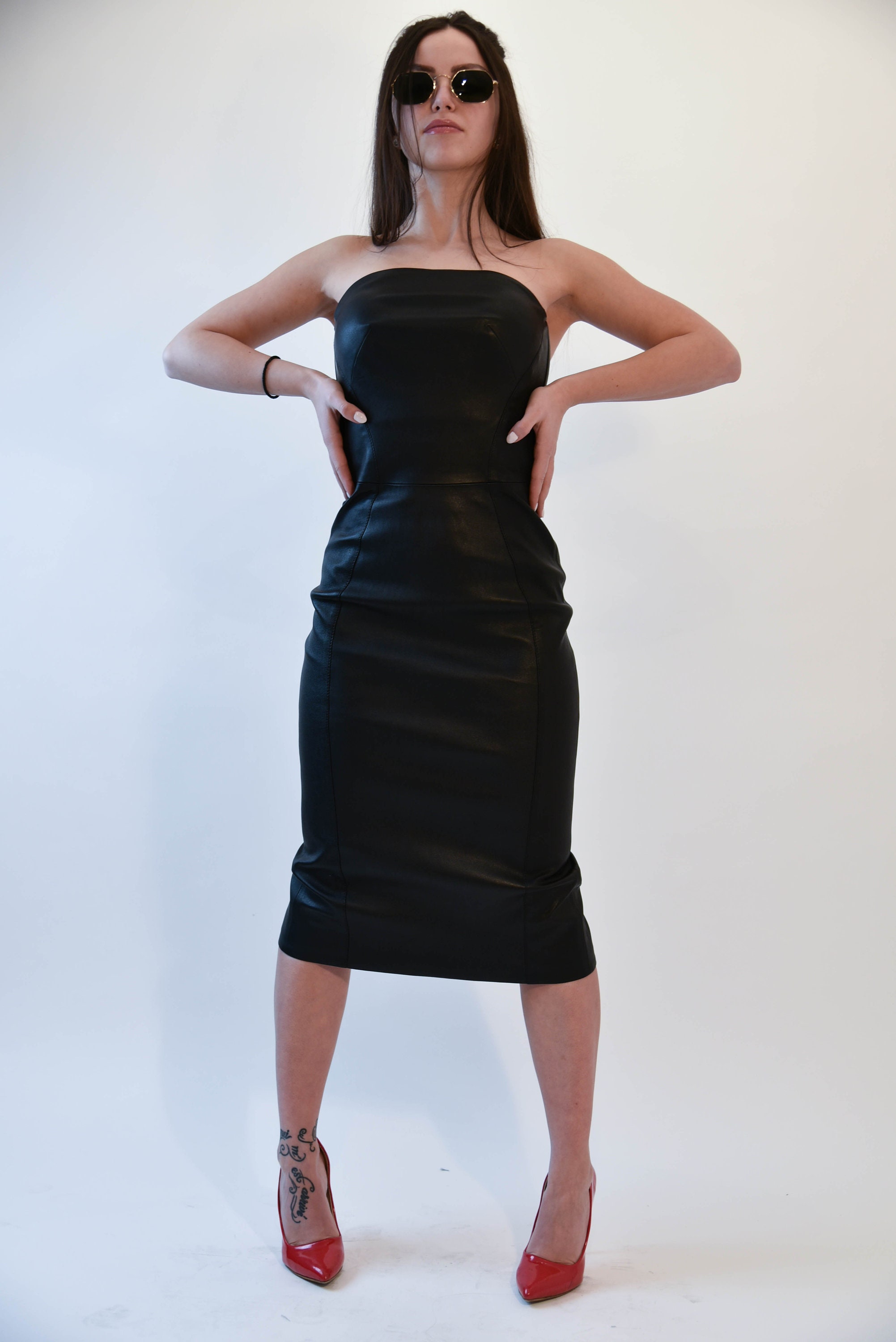 nookie leather dress Nookie Leona Mini Dress