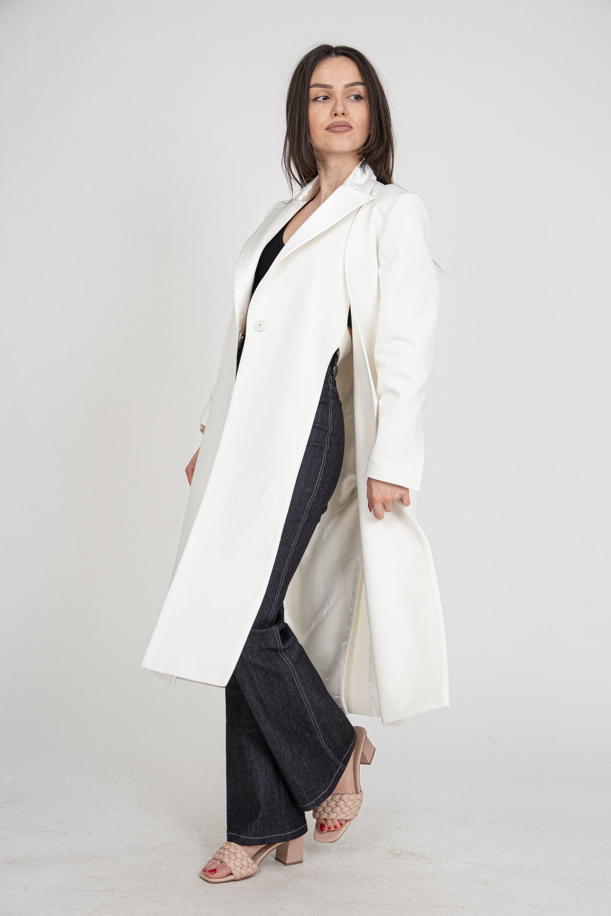 cornier コルニエ PAPER WOOL DOUBLE LONGCOAT cornier コルニエ PAPER WOOL DOUBLE LONGCOAT