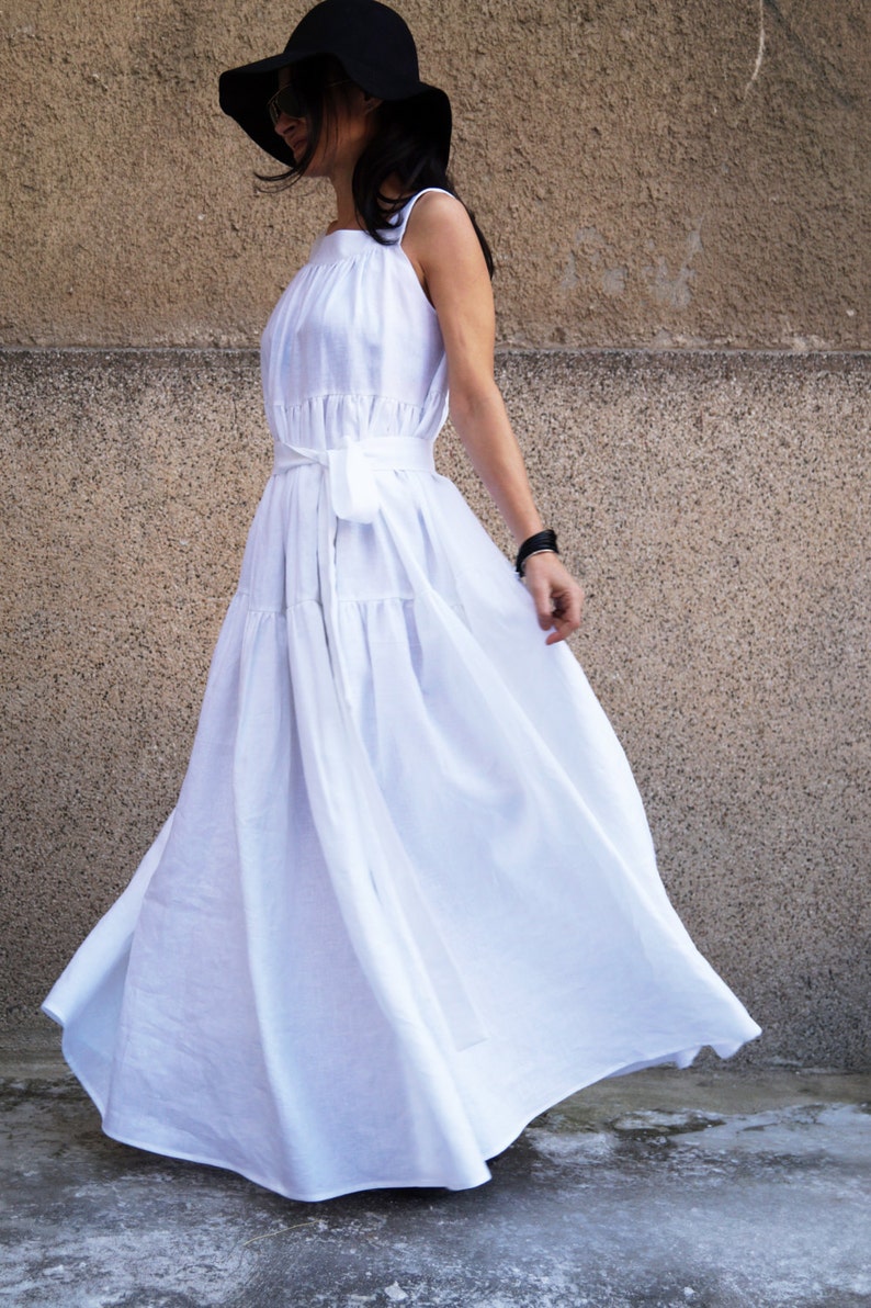 Layered White Kaftan/Handmade Dress/Asymmetrical Tunic/Maxi | Etsy