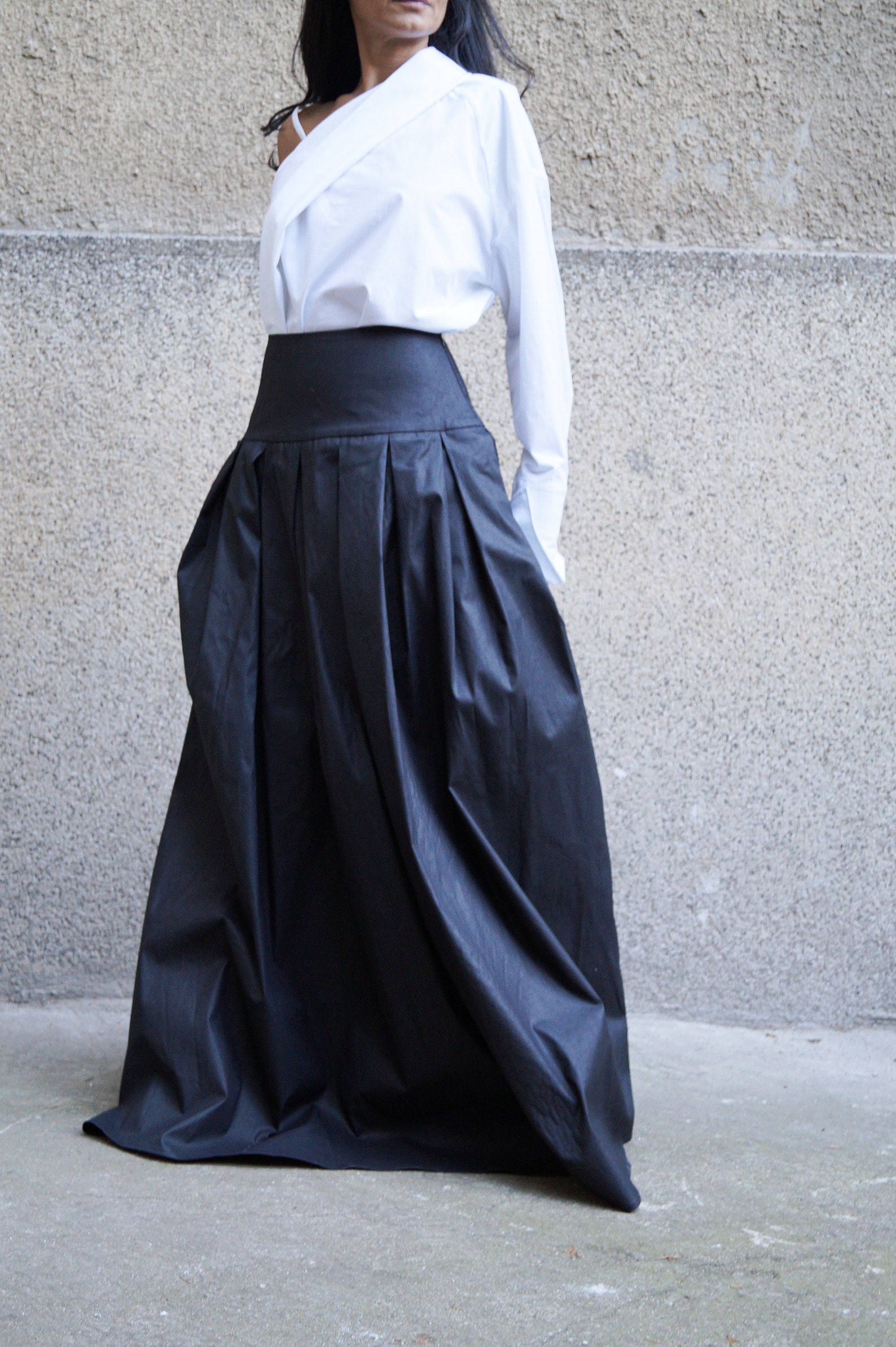 XXL XXXL Skirt/long Skirt/maxi Skirt/lovely Black Skirt/high Etsy