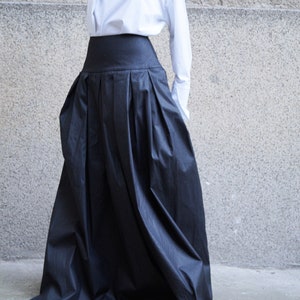 XXL XXXL Skirt/long Skirt/maxi Skirt/lovely Black Skirt/high Low Waist ...