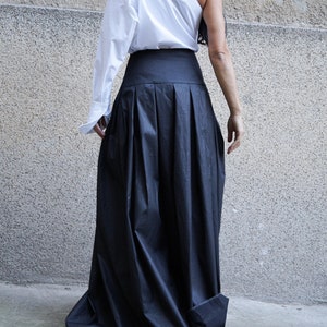 XXL XXXL Skirt/long Skirt/maxi Skirt/lovely Black Skirt/high Low Waist ...