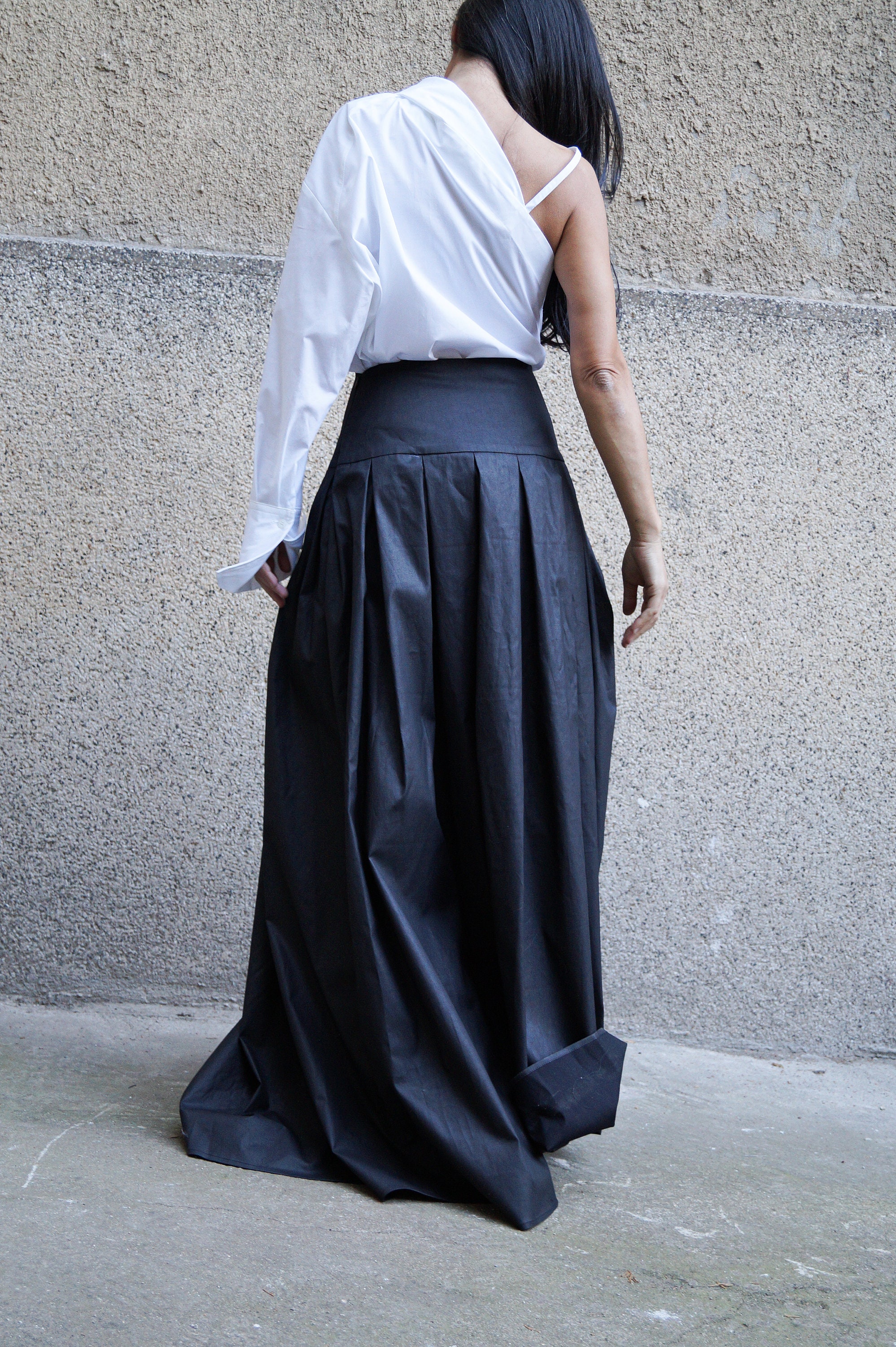 XXL XXXL Skirt/long Skirt/maxi Skirt/lovely Black Skirt/high - Etsy UK