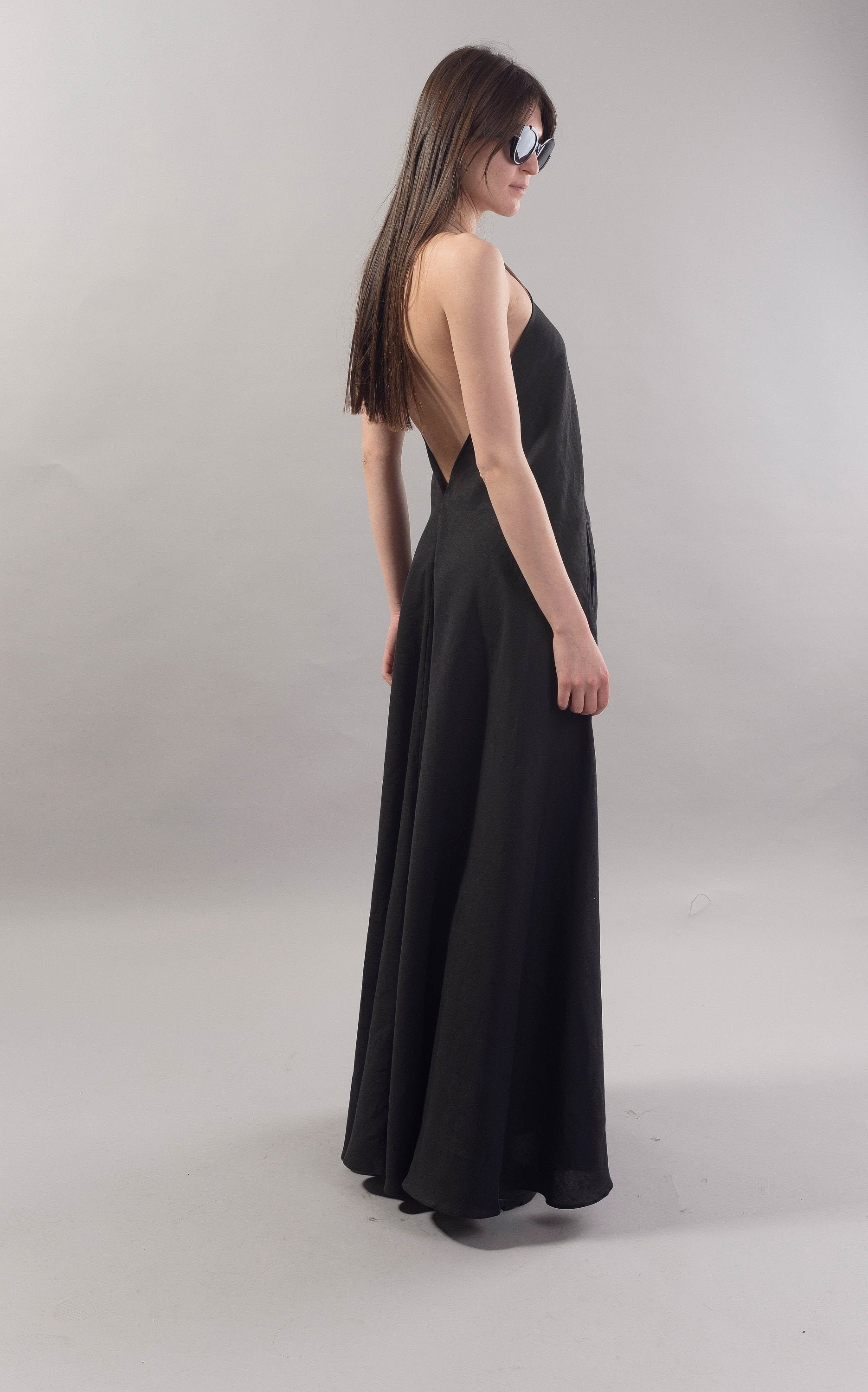 Open Back Dress - Etsy