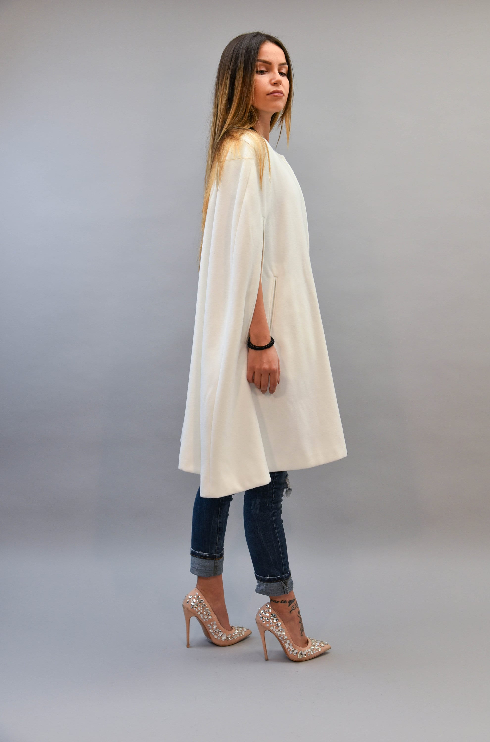 ジャケット・アウター Birthdaybash ALETTA 3WAY CAPE COAT ALETTA 3WAY CAPE COAT - BIRTHDAY BASH