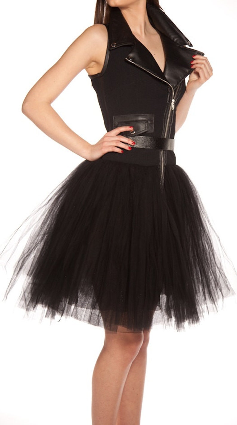 black tutu cocktail dress